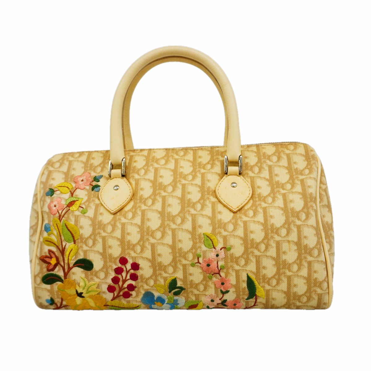 Dior Handbag Trotter Beige Silver