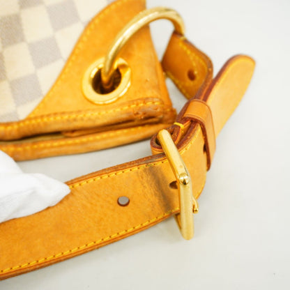 Louis Vuitton Shoulder Bag Damier Azur Galleria GM White — view 8