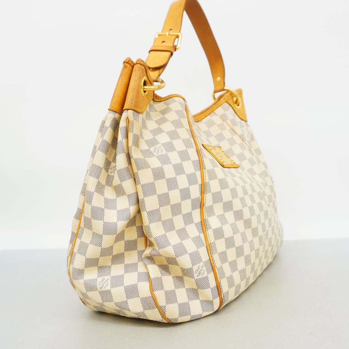 Louis Vuitton Shoulder Bag Damier Azur Galleria GM White — view 2
