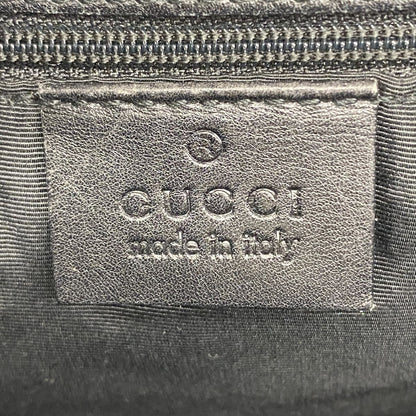 Gucci Shoulder Bag GG Canvas Black Gold — view 5