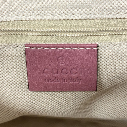 Gucci Shoulder Bag Micro Guccissima Leather Pink Champagne Gold — view 5