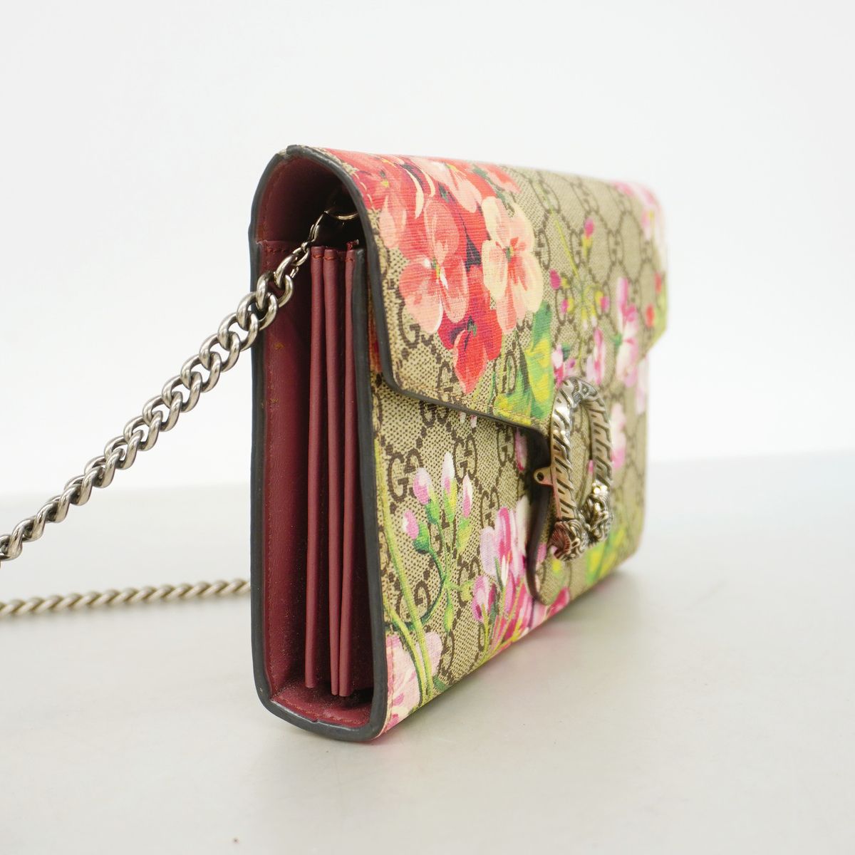Gucci Shoulder Bag GG Blooms Duonysus Beige Multicolor Silver — view 2