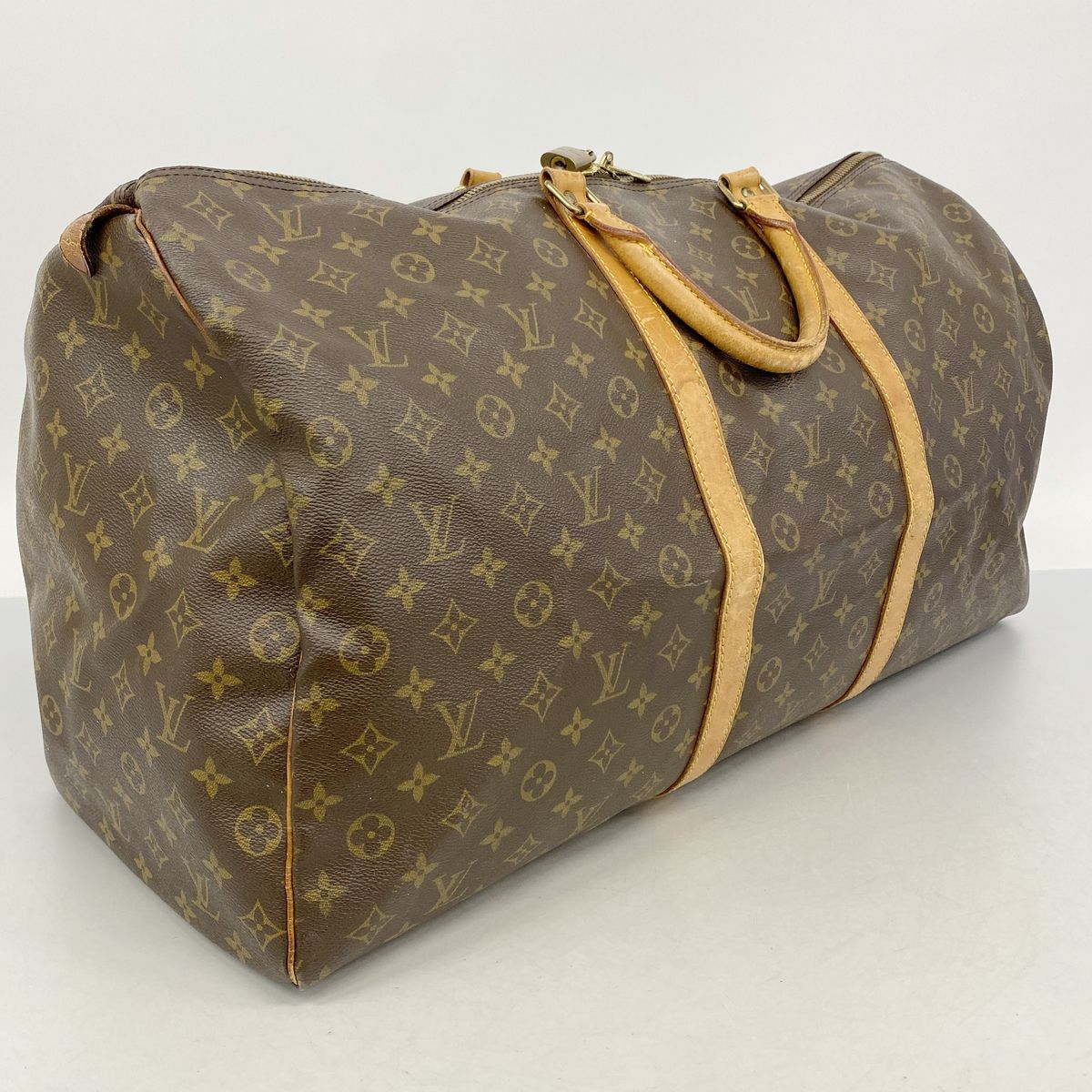 Louis Vuitton Boston Bag Monogram Keepall 60 Brown — view 2