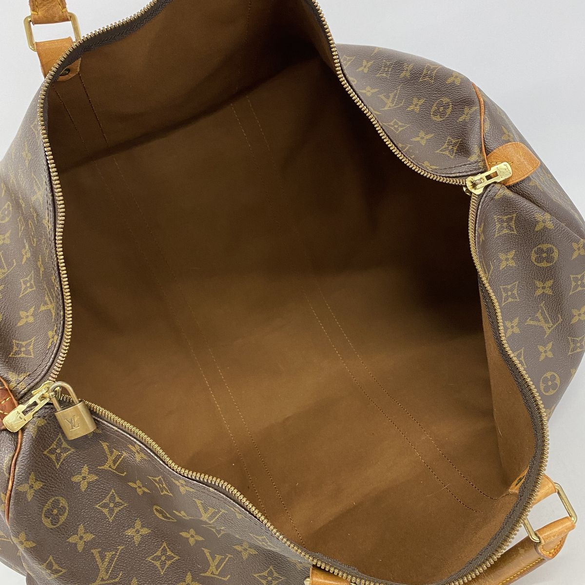 Louis Vuitton Boston Bag Monogram Keepall 60 Brown — view 4
