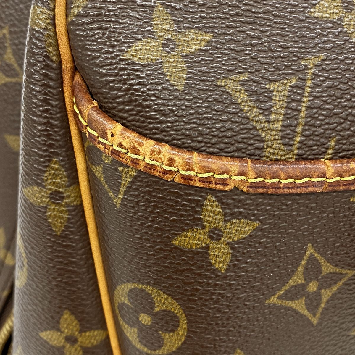 Louis Vuitton Handbag Monogram Deauville Brown — view 7