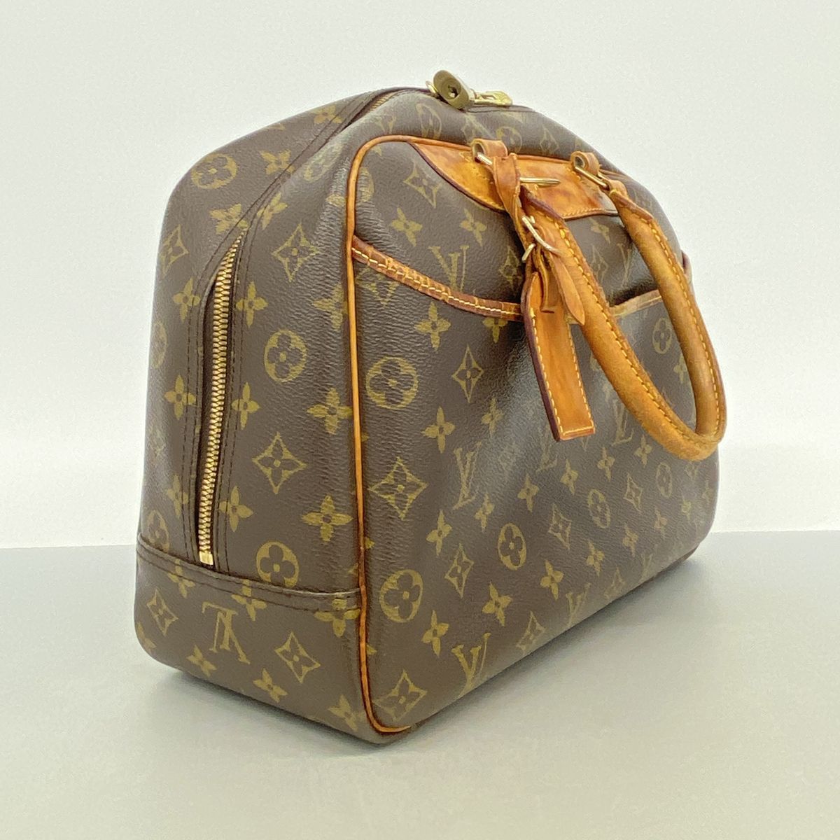 Louis Vuitton Handbag Monogram Deauville Brown — view 2