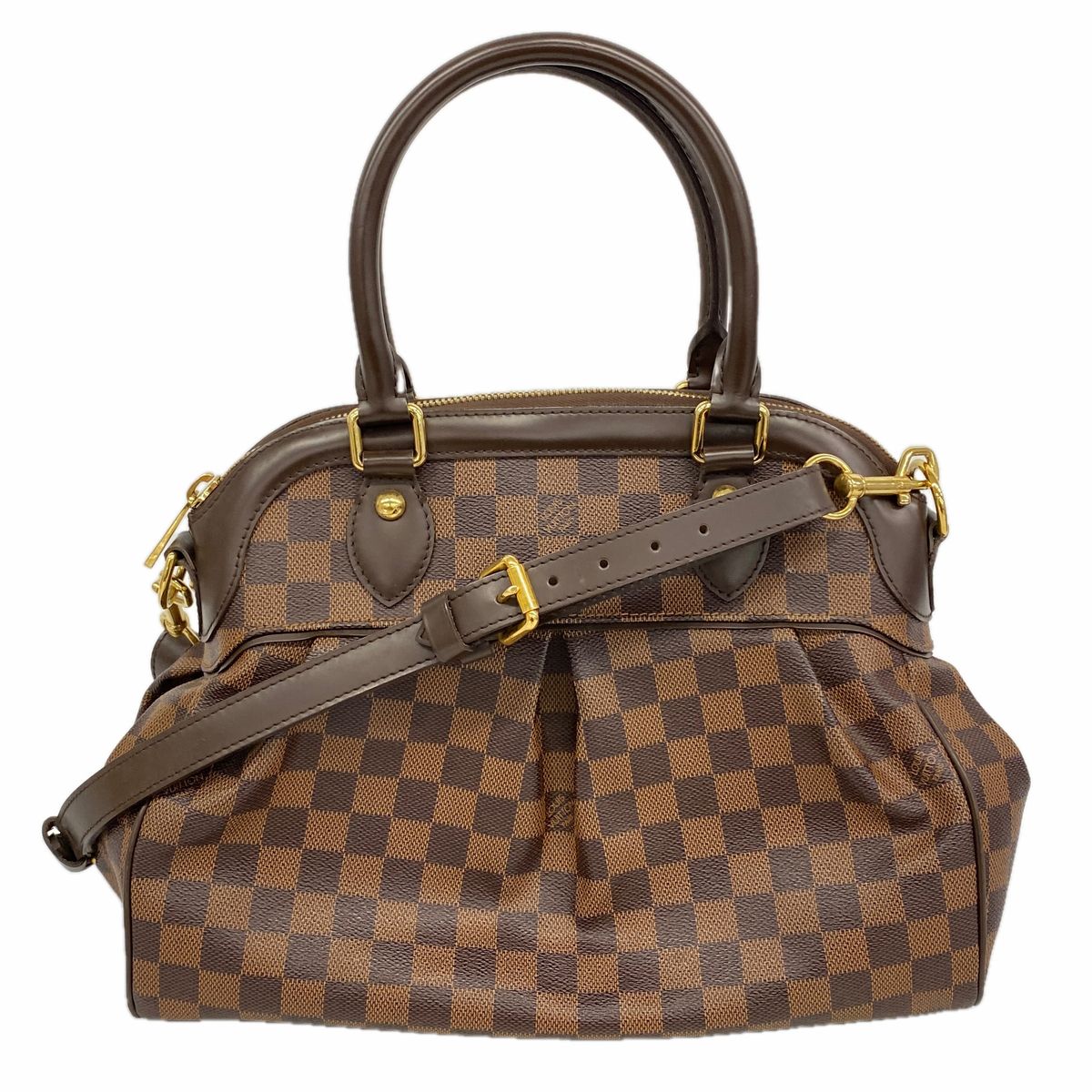 Louis Vuitton Handbag Damier Trevi PM Ebene 2-Way Bag