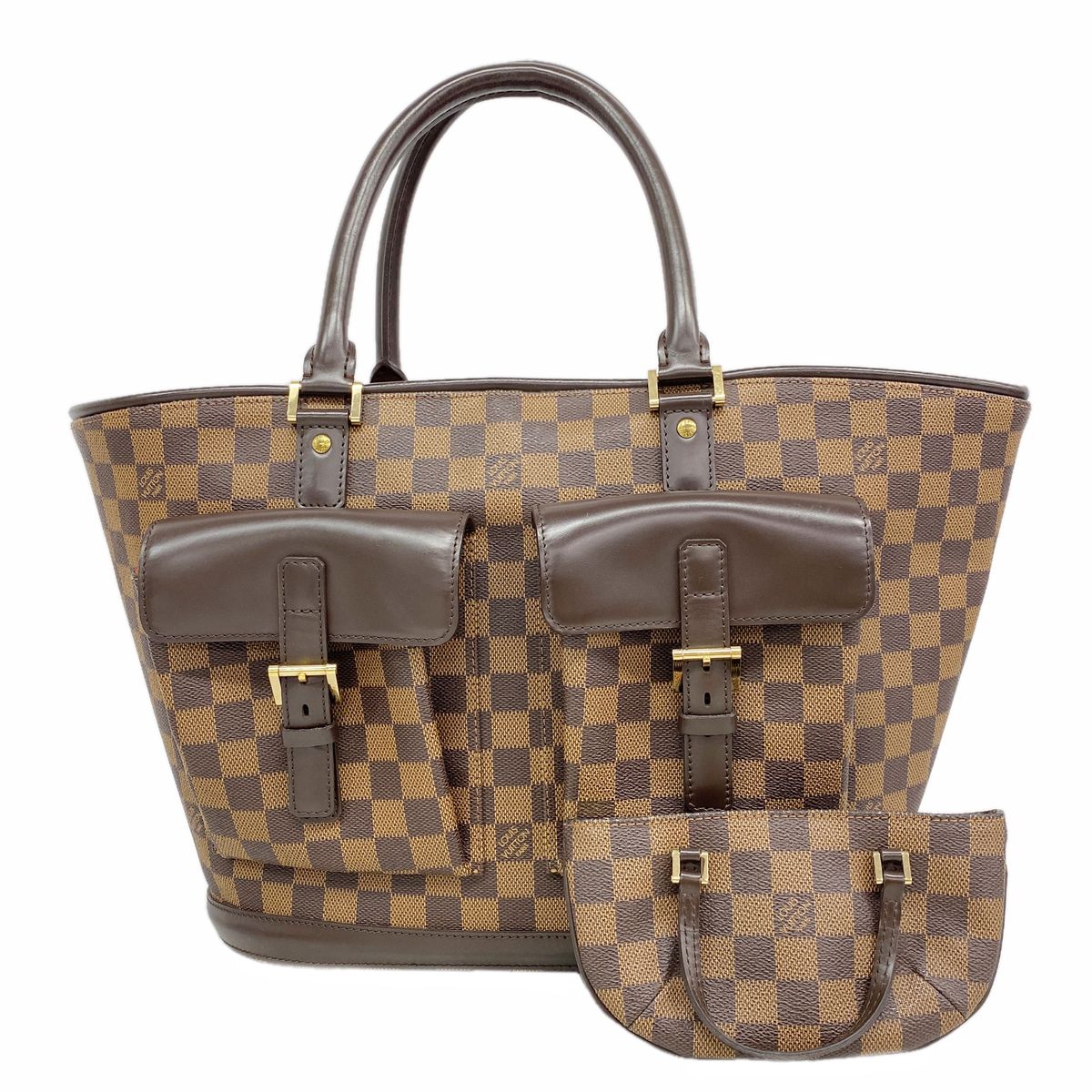 Louis Vuitton Tote Bag Damier Manosque GM Ebene