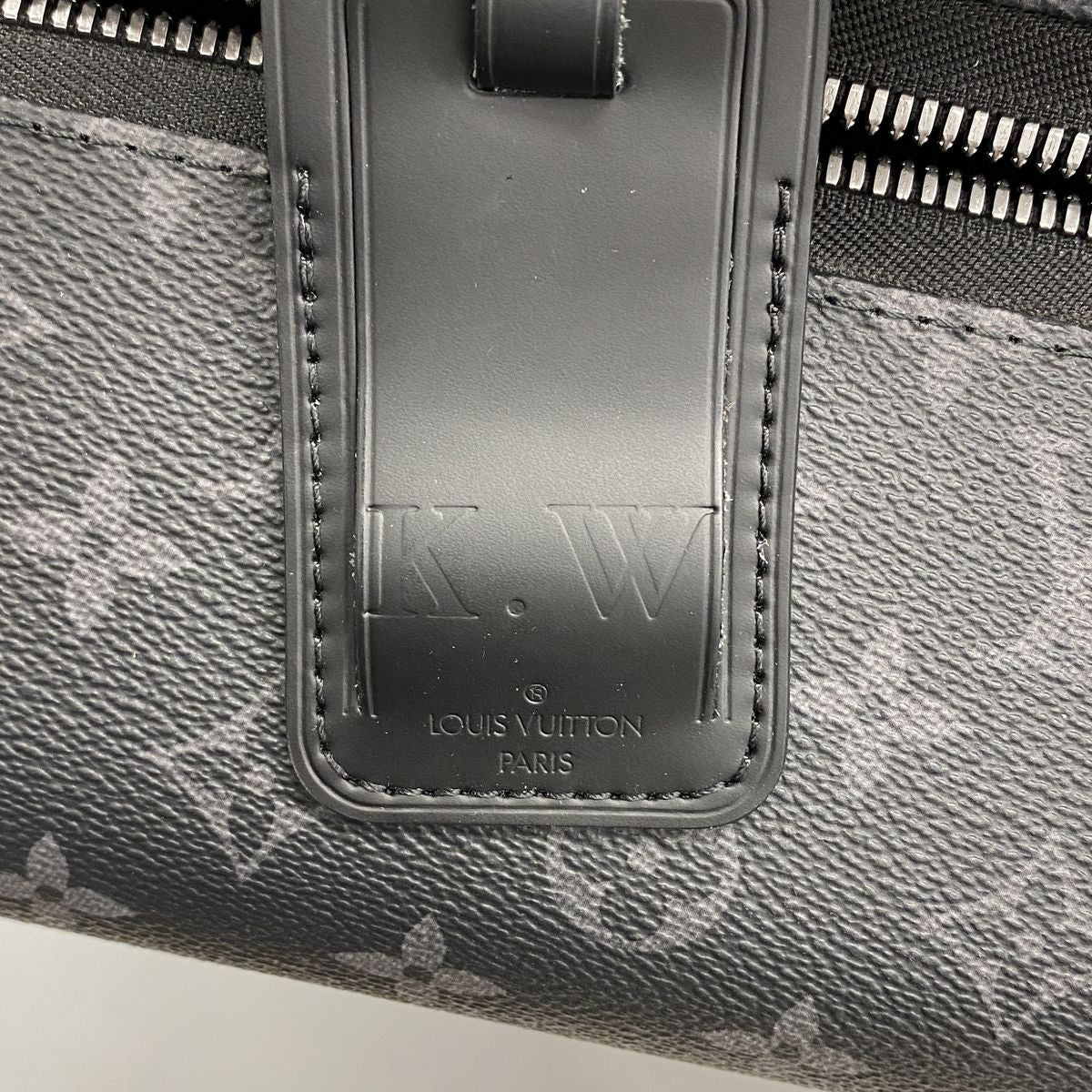 Louis Vuitton Travel Bag Monogram Eclipse Horizon 50 Black — view 6