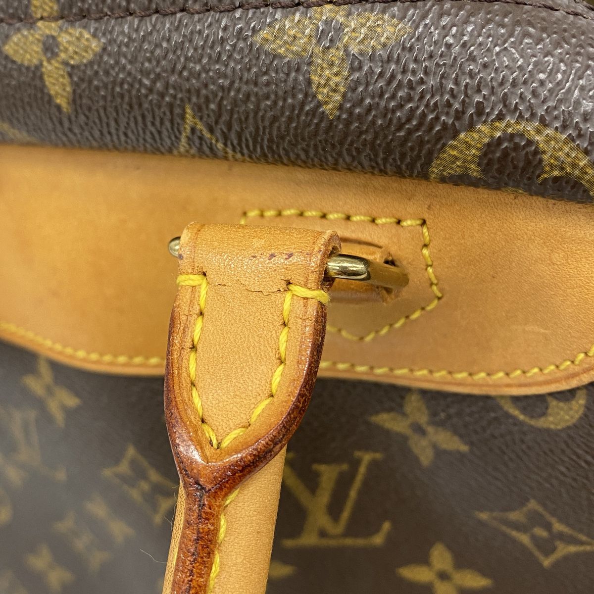 Louis Vuitton Handbag Monogram Deauville Brown — view 7