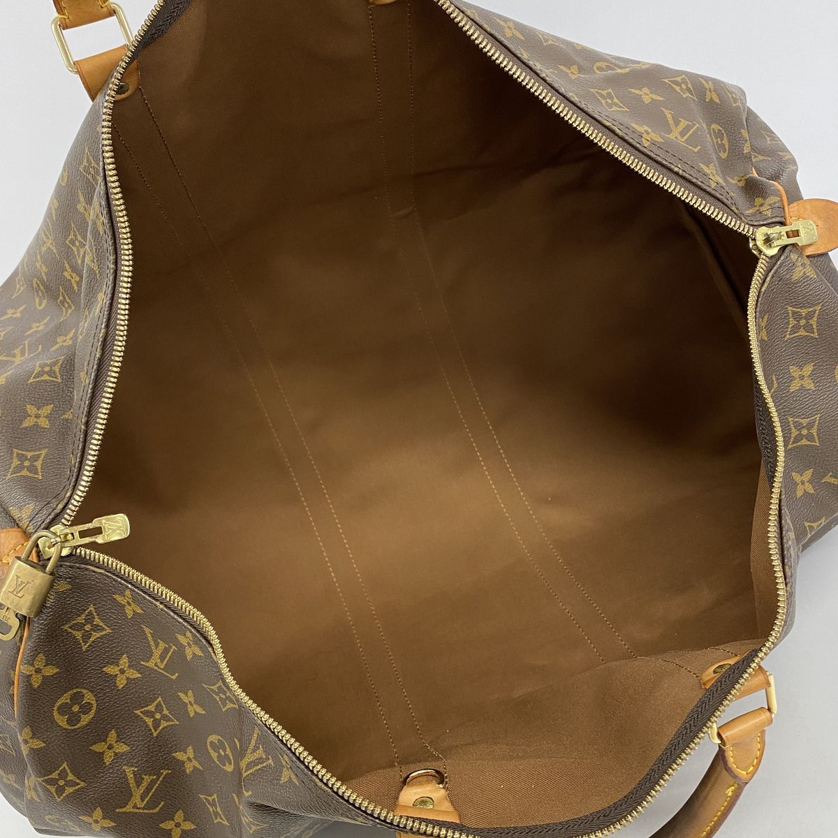 Louis Vuitton Boston Bag Monogram Keepall 60 Brown — view 4