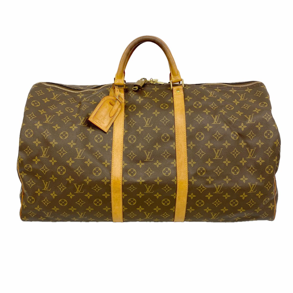 Louis Vuitton Boston Bag Monogram Keepall 60 Brown