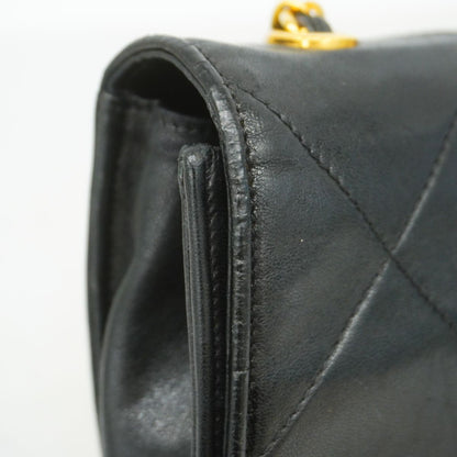 Chanel Shoulder Bag Lambskin Black Gold — view 8