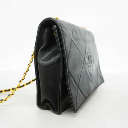 Chanel Shoulder Bag Lambskin Black Gold — view 2