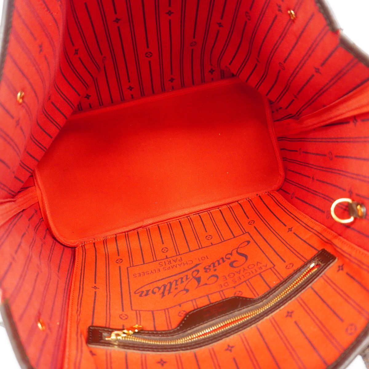 Louis Vuitton Tote Bag Damier Neverfull MM Brown — view 4