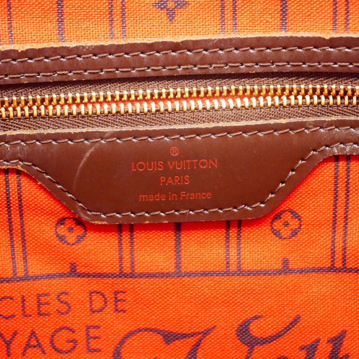 Louis Vuitton Tote Bag Damier Neverfull MM Brown — view 5