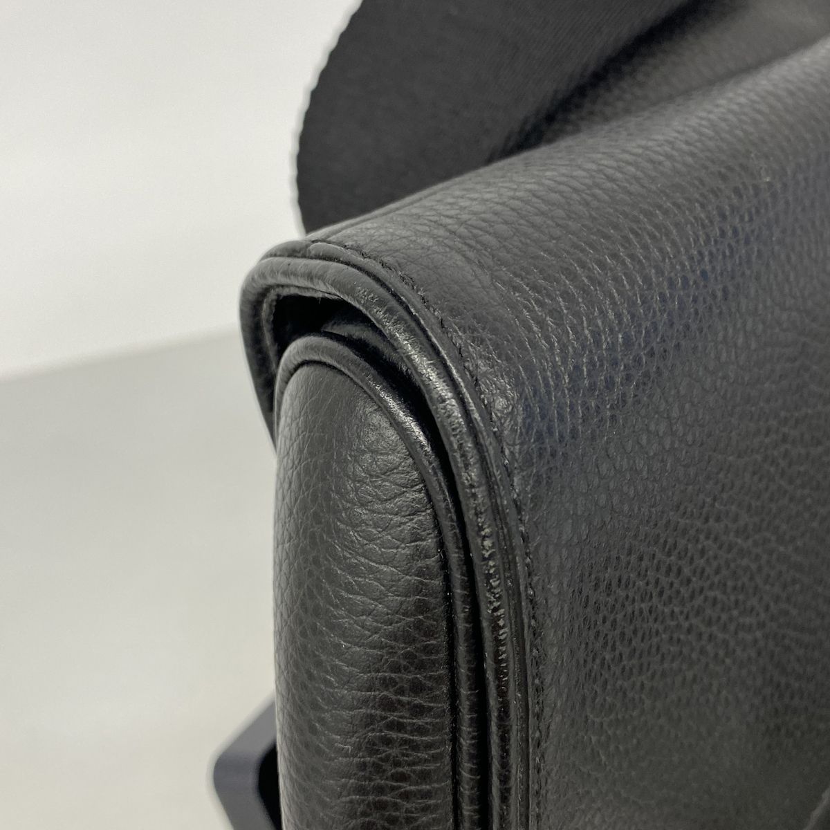 Dior Belt Bag Leather Black Silver — view 6