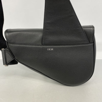 Dior Belt Bag Leather Black Silver — view 8