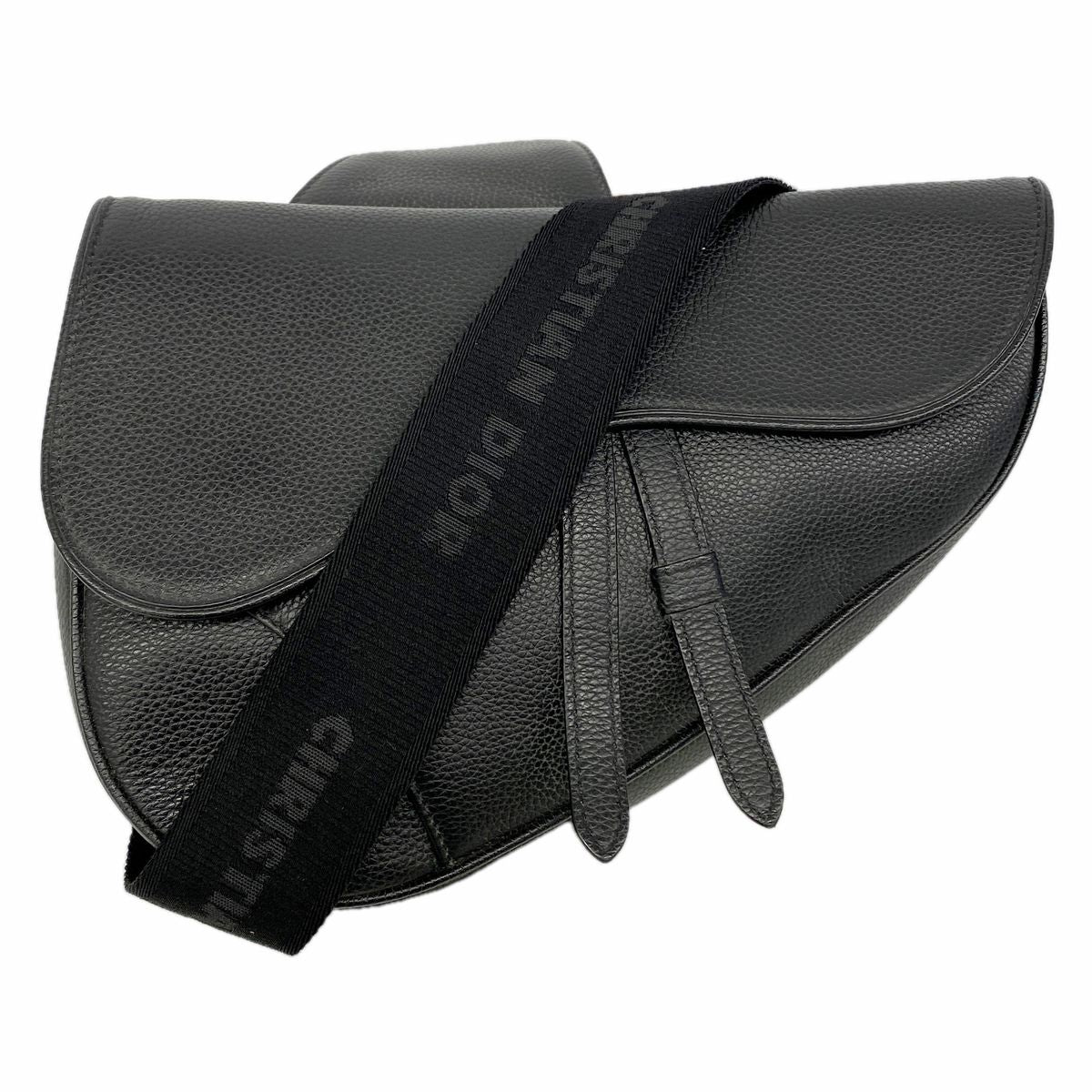 Dior Belt Bag Leather Black Silver
