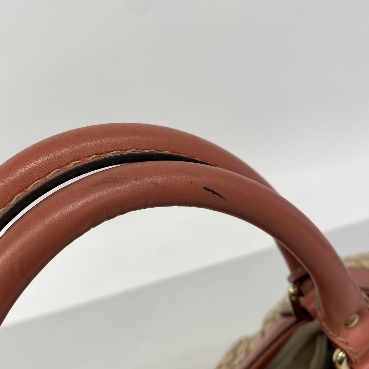 Gucci Tote Bag Diamante Canvas Brown Pink Gold — view 7