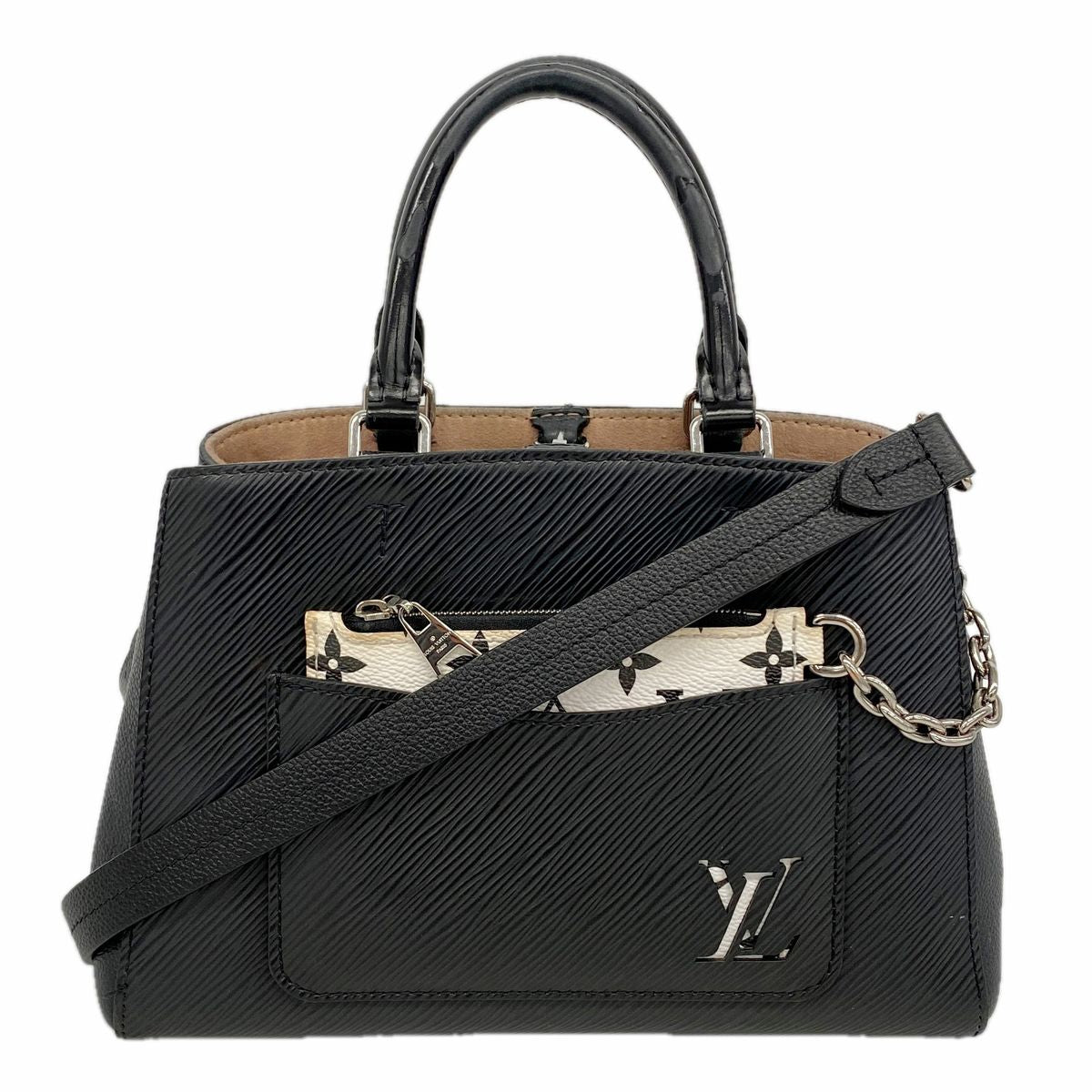 Louis Vuitton Handbag Epi Marelle Tote BB Noir 2-Way