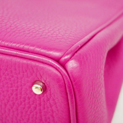 Dior Handbag Diorissimo Leather Purple Silver 2-Way Back — view 6
