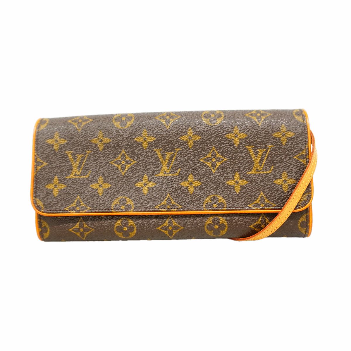 Louis Vuitton Shoulder Bag Monogram Pochette Twin GM Brown