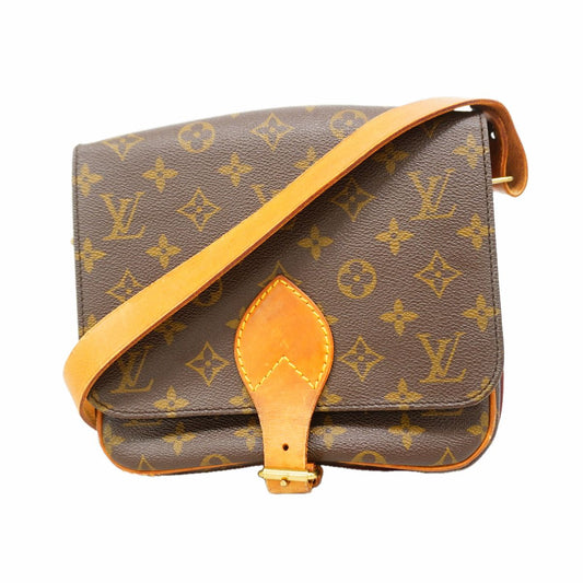 Louis Vuitton Shoulder Bag Monogram Cartouchiere MM Brown