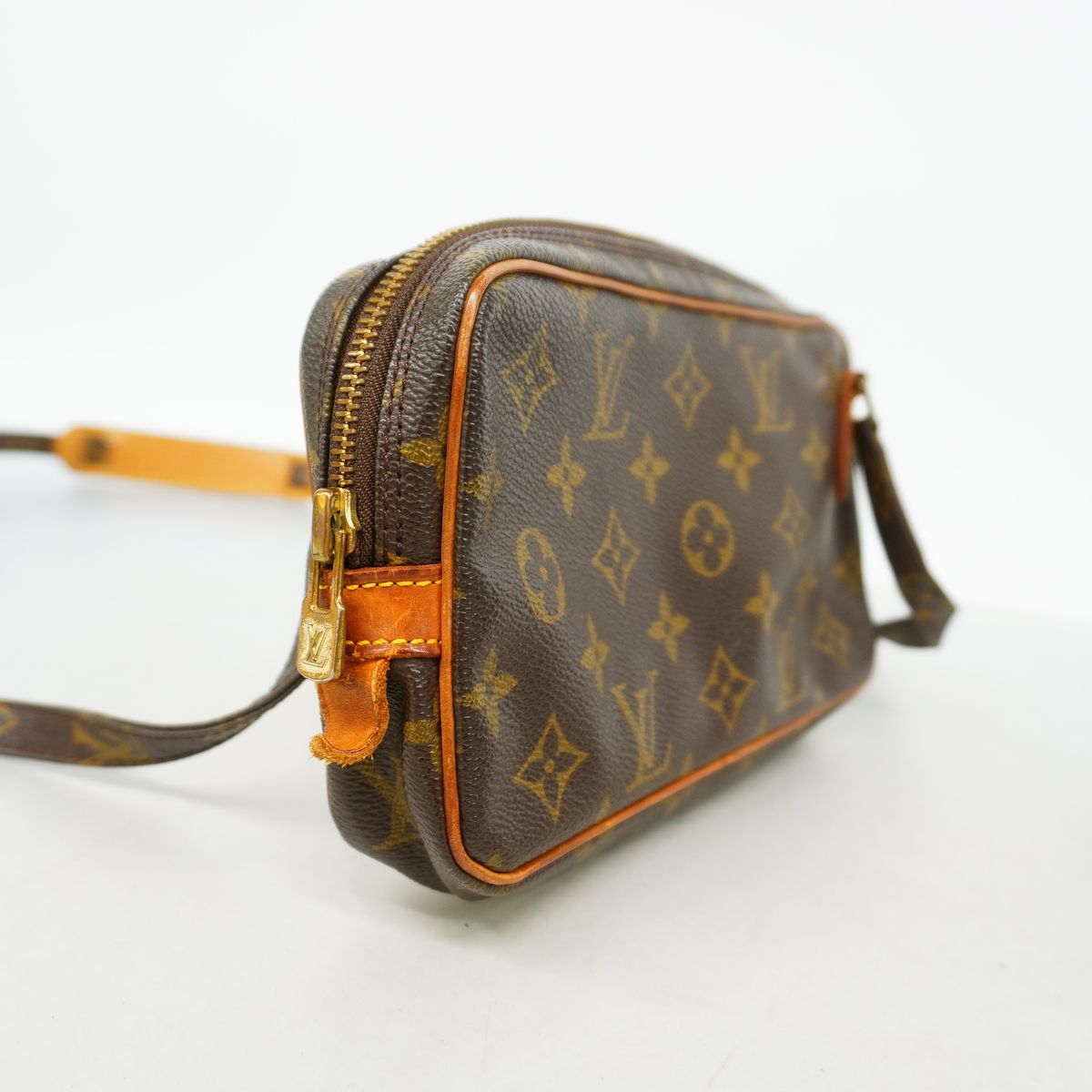 Louis Vuitton Shoulder Bag Monogram Pochette Marly Bandouliere Brown — view 2