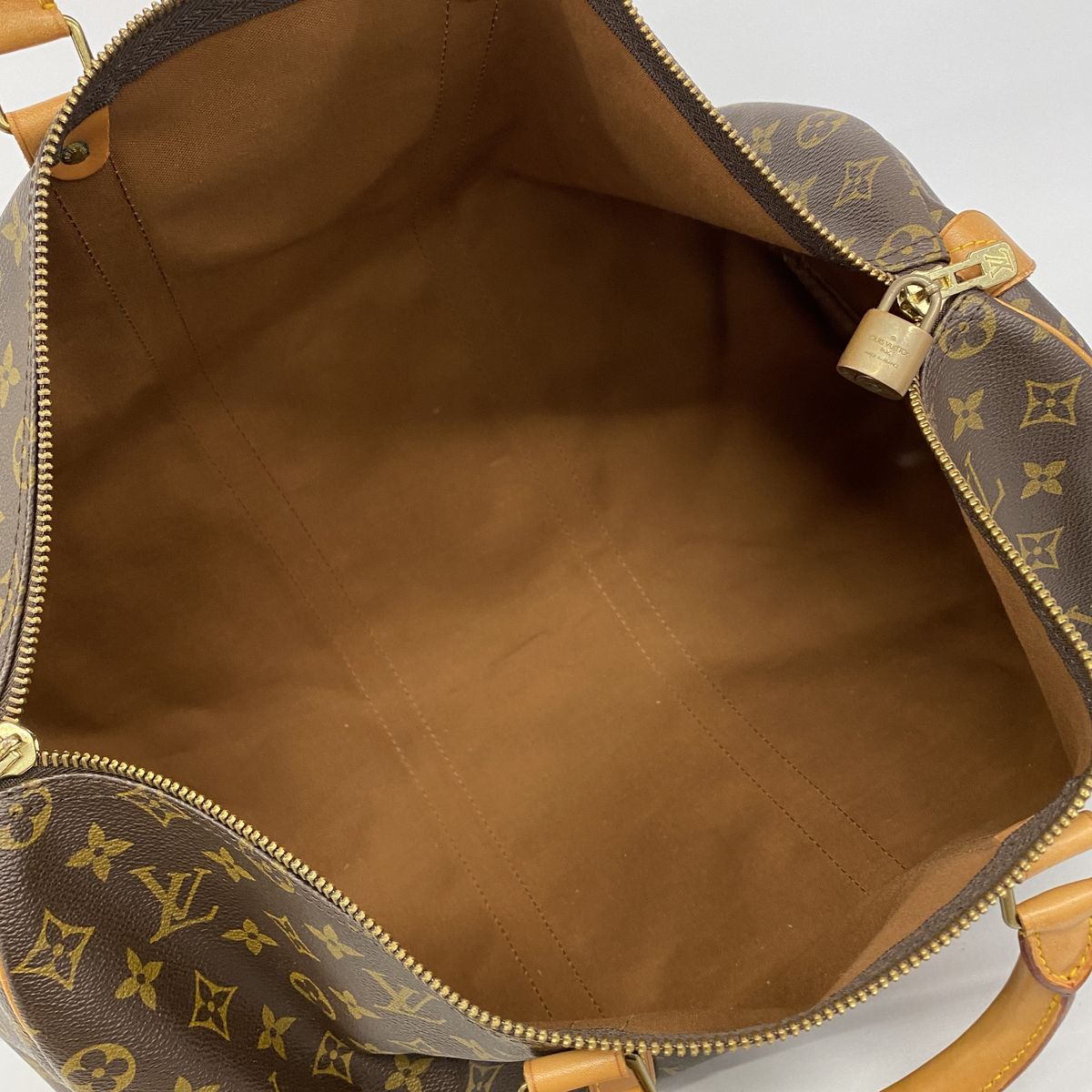 Louis Vuitton Boston Bag Monogram Keepall 50 Brown — view 4