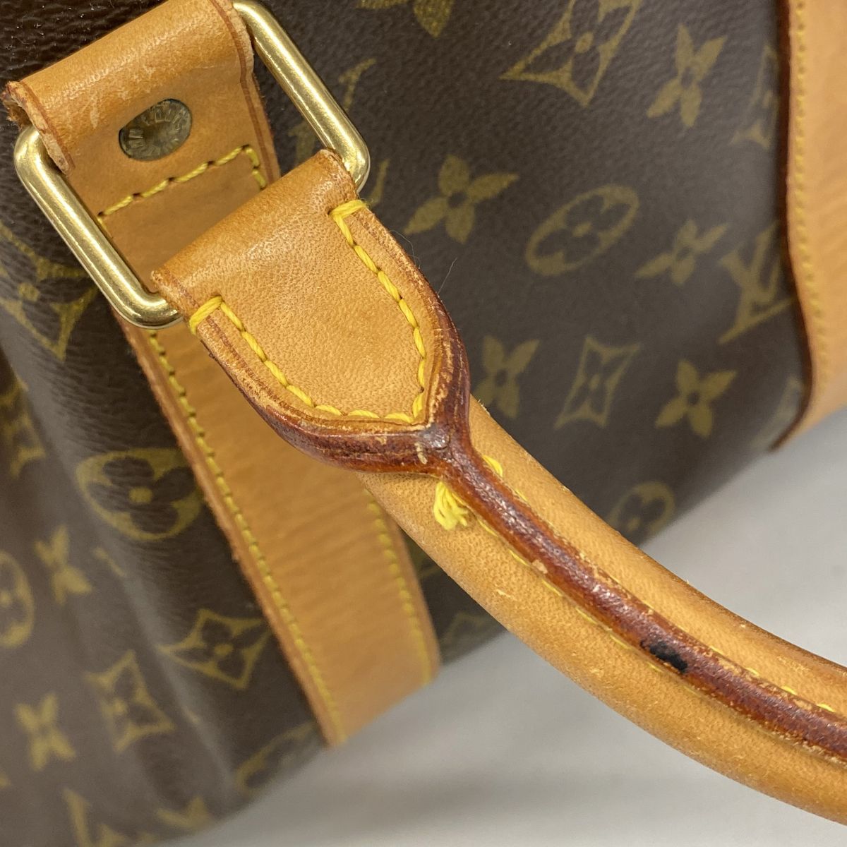 Louis Vuitton Boston Bag Monogram Keepall 45 Brown — view 8