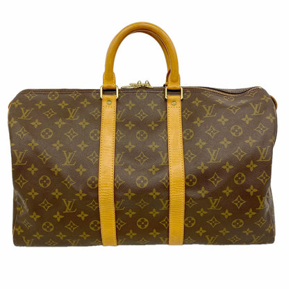 Louis Vuitton Boston Bag Monogram Keepall 45 Brown