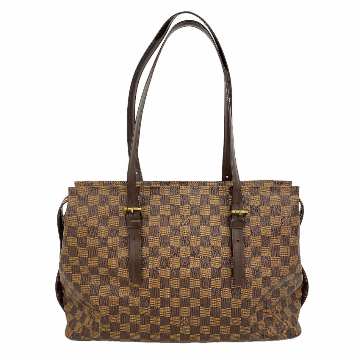 Louis Vuitton Shoulder Bag Damier Chelsea Ebene