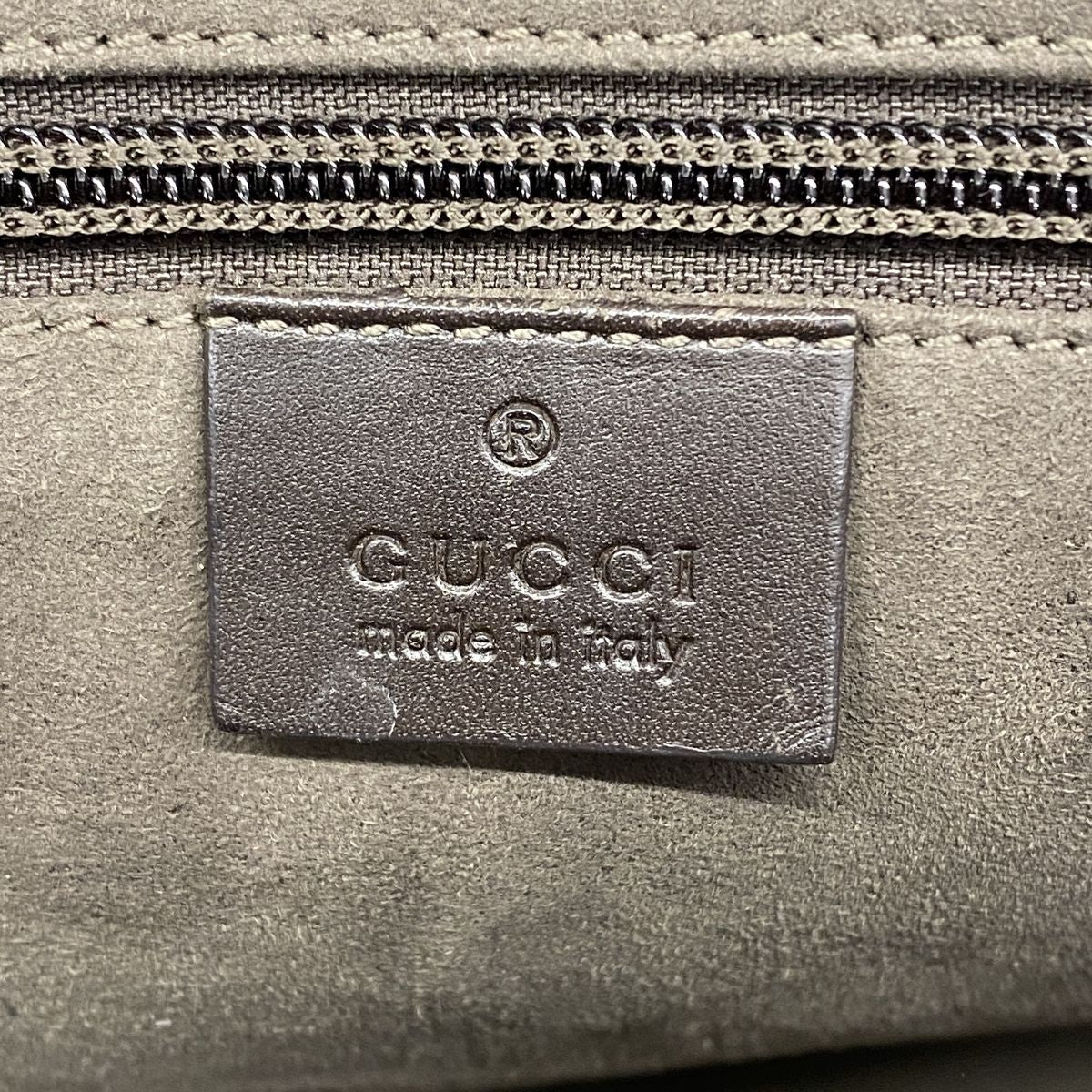Gucci Tote Bag GG Supreme Brown Silver 2-Way — view 5