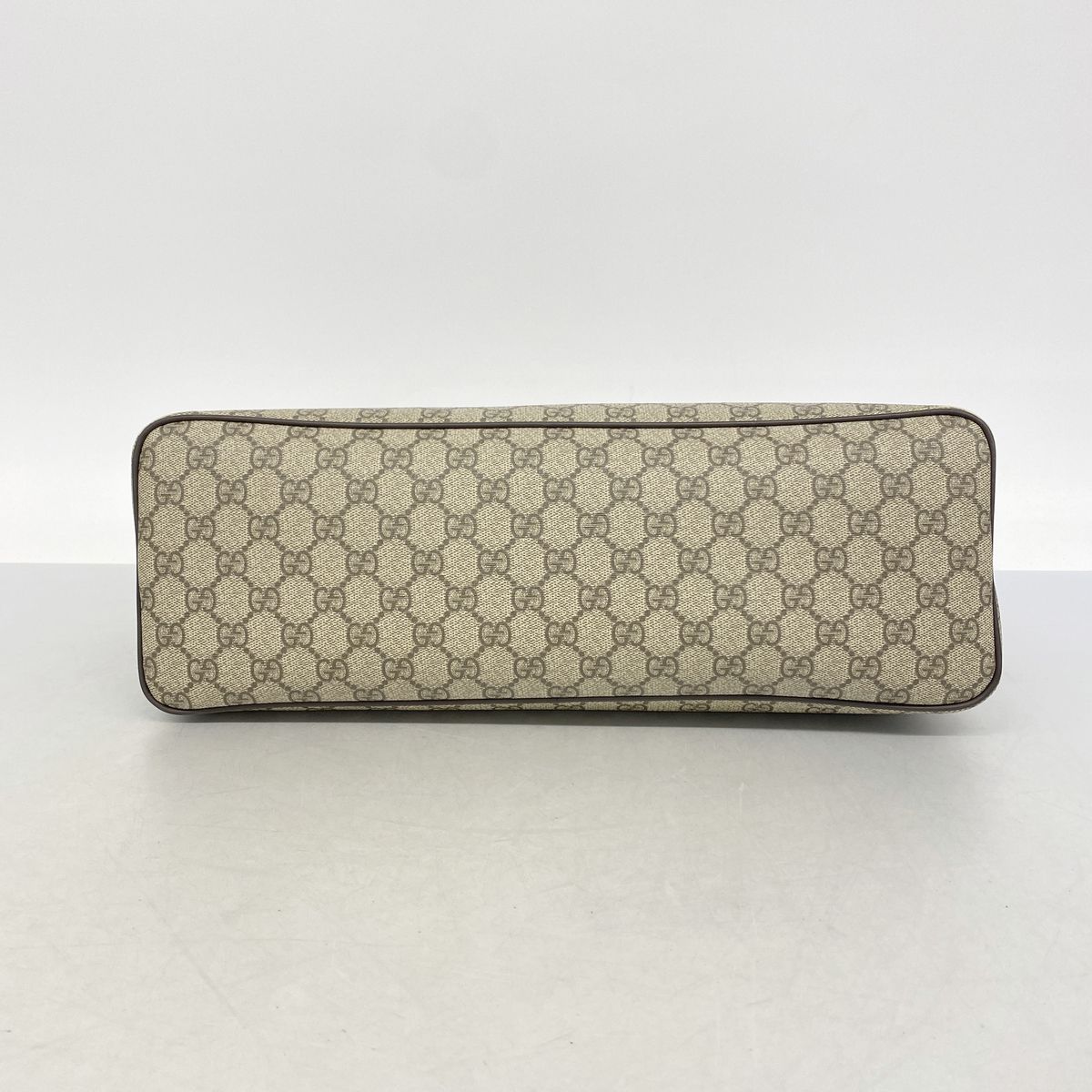Gucci Tote Bag GG Supreme Brown Silver 2-Way — view 3