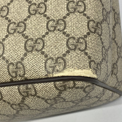 Gucci Tote Bag GG Supreme Brown Silver 2-Way — view 6
