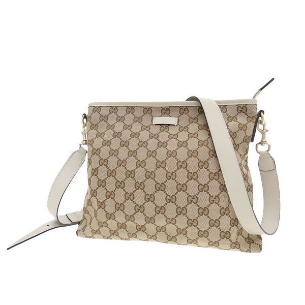Gucci GG Canvas Shoulder Bag Beige