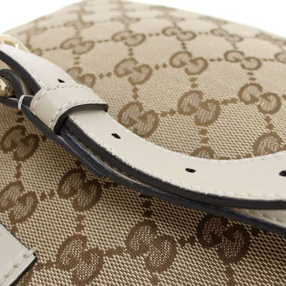 Gucci GG Canvas Shoulder Bag Beige — view 5