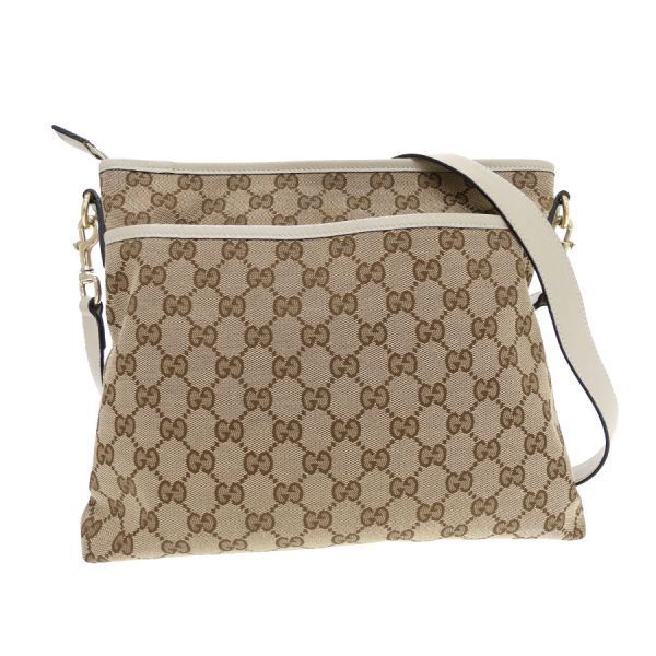 Gucci GG Canvas Shoulder Bag Beige — view 3