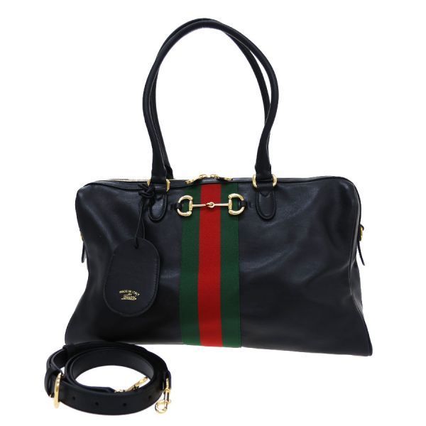 Gucci Horsebit Large Boston Bag
