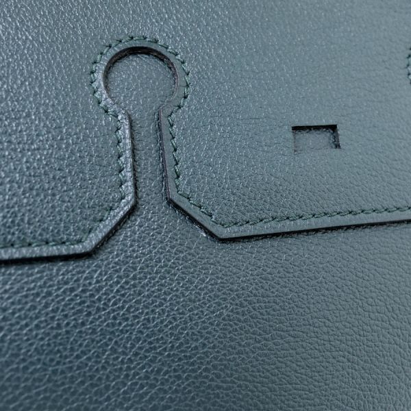 Hermes Monsieur Shoulder Bag Green — view 6