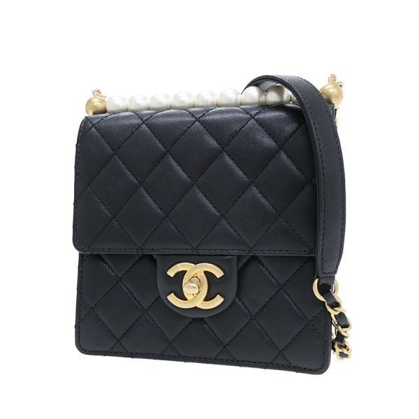 Chanel Quilted Pearl Chain