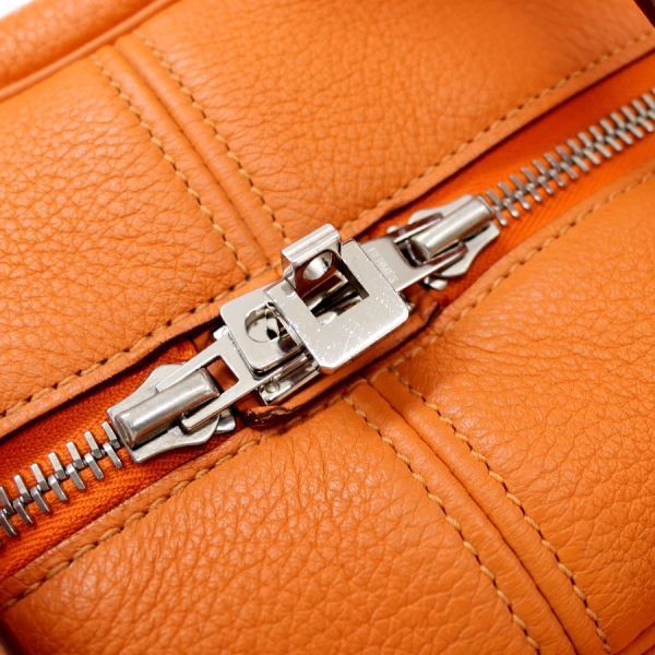 Hermes Victoria 35 Shoulder Bag Orange — view 5