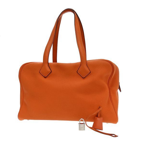Hermes Victoria 35 Shoulder Bag Orange