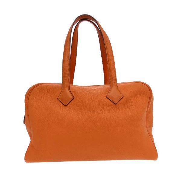 Hermes Victoria 35 Shoulder Bag Orange — view 3
