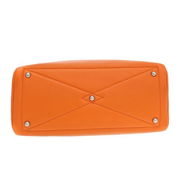 Hermes Victoria 35 Shoulder Bag Orange — view 4