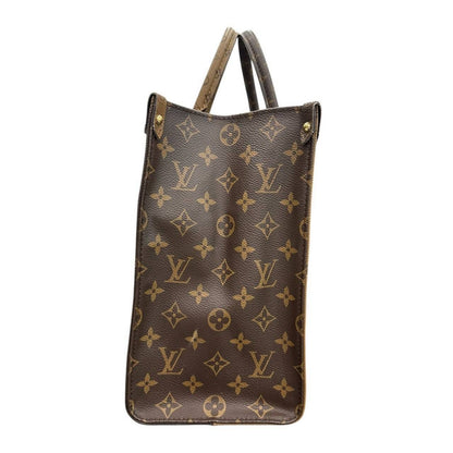 Louis Vuitton Monogram On The Go MM Brown Leather Tote Bag — view 3