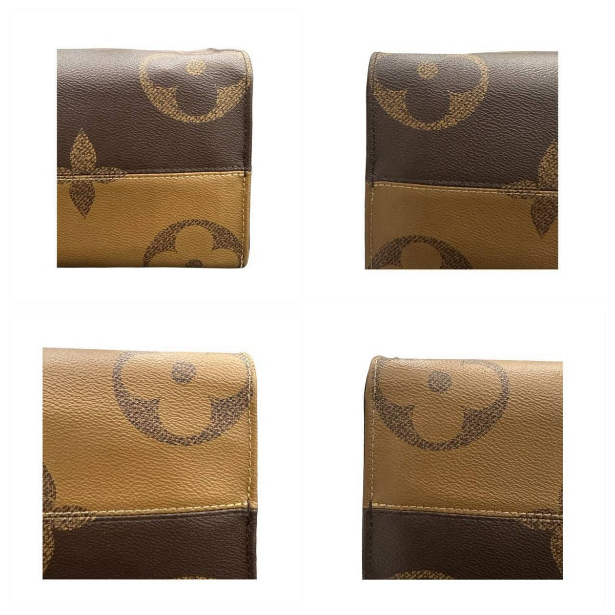 Louis Vuitton Monogram On The Go MM Brown Leather Tote Bag — view 6