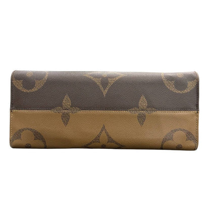 Louis Vuitton Monogram On The Go MM Brown Leather Tote Bag — view 5