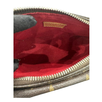 Louis Vuitton Monogram Viva Cite PM Brown Leather Suede Shoulder Bag — view 6